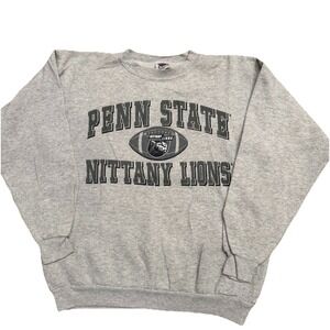 Vintage Penn State Sweatshirt Adult Large USA Made Gray TNT Crewneck Football